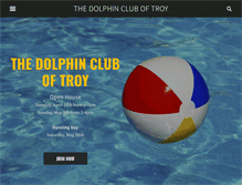 Tablet Screenshot of dolphincluboftroy.com